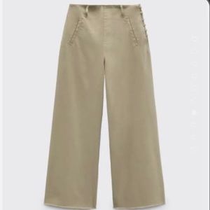 Zara wide leg cropped pant